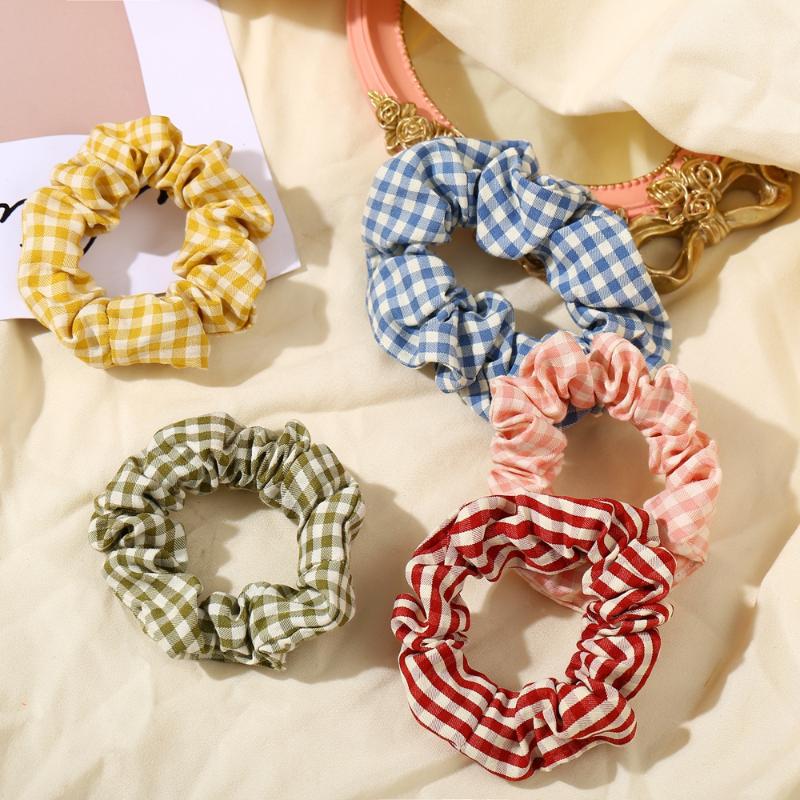 

2021 Summer Korea Scrunchie Women Girls Elastic Hair Rubber Bands Accessories Tie Hair Ring Rope Holder Headwear Ponytail Holder