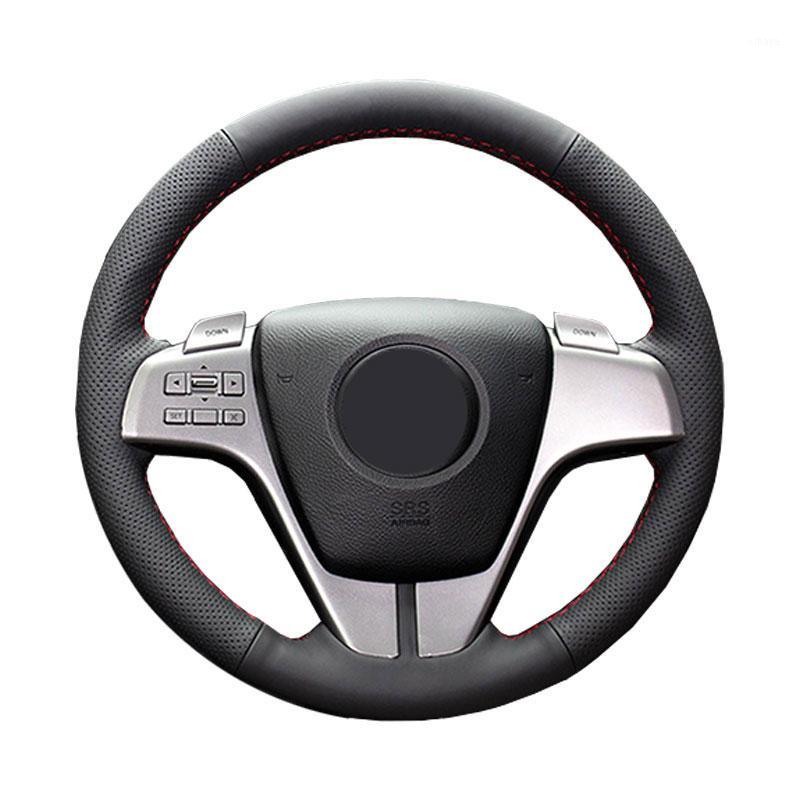 

DIY Genuine Leather Car Steering Wheel Cover For 3 Axela CX-7 CX7 5 6 Atenza / Protect Steering-wheel1