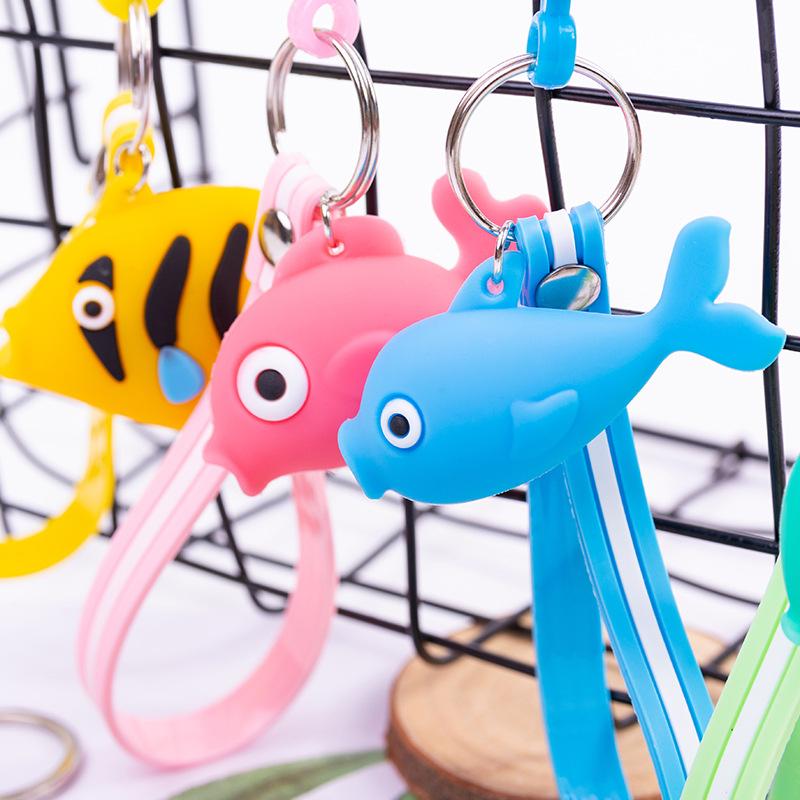 

Fish Keyrings Cute Charm Purse Handbag Car Key Keyring Keychain Holder Bag Pendant Party Favorite Birthday Best Gift
