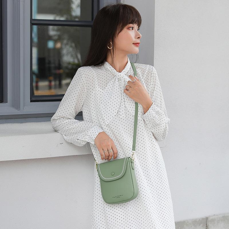 

Creative Bag Women's New Cross-Border Pu Phone Crossbody Bag Trendy Ins Embroidery Thread Women's Shoulder shoulder, D7013 pink