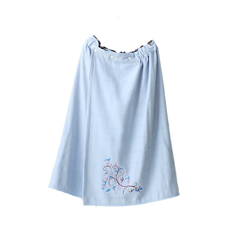 

Towel Skirt New Wearable Men Women Bath Wrap for Lovers 6 Layers Cotton Gauze 1014, Pink