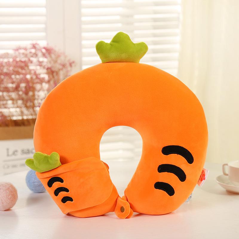 

Fruit u-shaped pillow + eye mask travel set U-shaped pillow home headrest neck eye mask travel neck