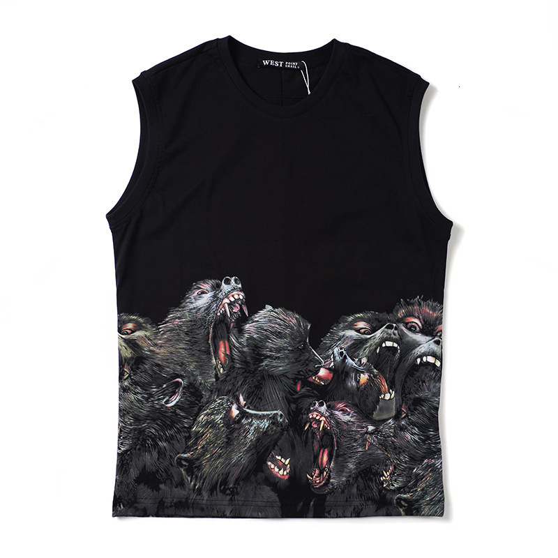 

2021 New High Male Fashion Shirts Orangutan Top Hip Skateboard Street Cotton Tops # N125 3VRJ, Black
