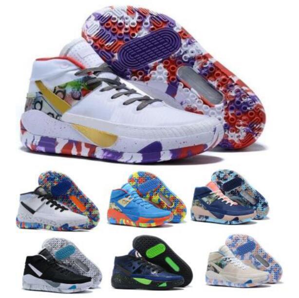 

2020 New Arrival Kd Kds 13 13s Mens Shoes Kevin Durant Home Team Planet of Hoops Purple Camo Sole Scarpe Trainers Sneakers, Shipping