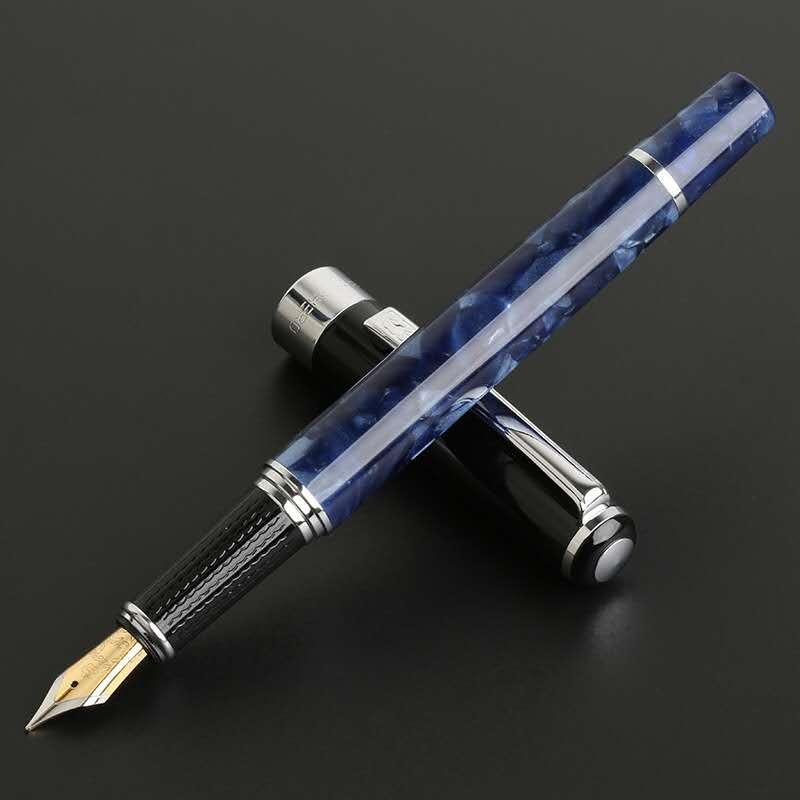 

Hero H631 Fountain Pen Resin Ink Pen Convetrer Filler Fine Nib Black Cap Stationery Office school supplies Business Writing Gift, Red