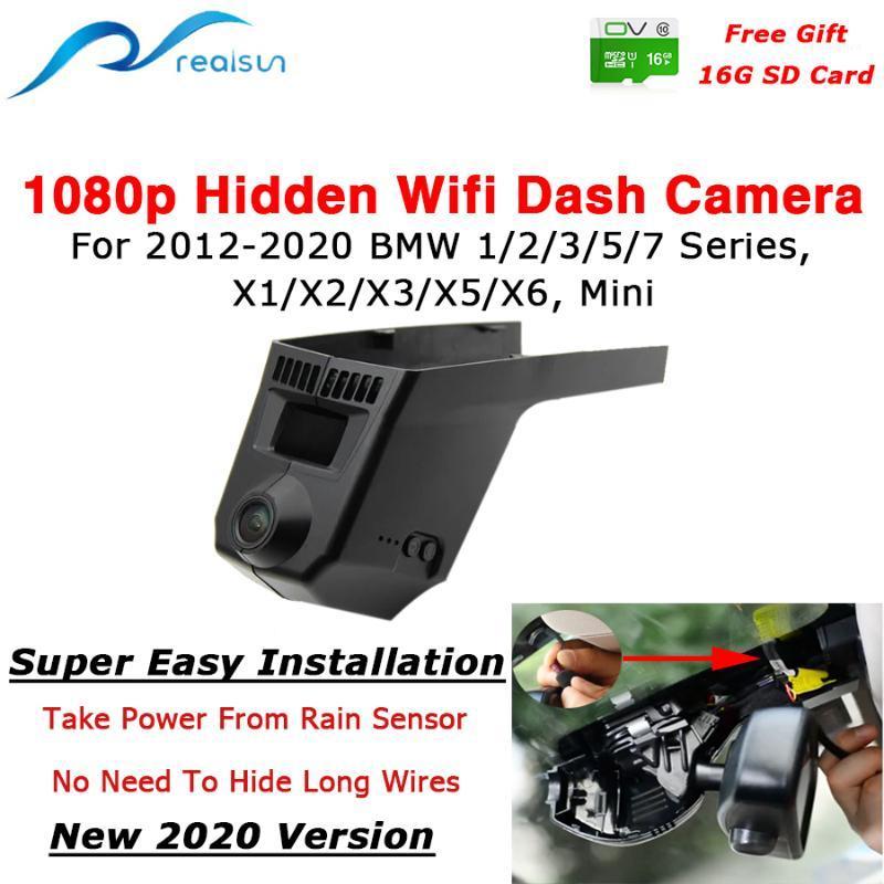 

Realsun 1080P Car DVR Wifi Dash Camera 12Million PX Easy Installation For 1/2/3/5/7 Series X1/X2/X3/X5/X6 Mini 2012-20201