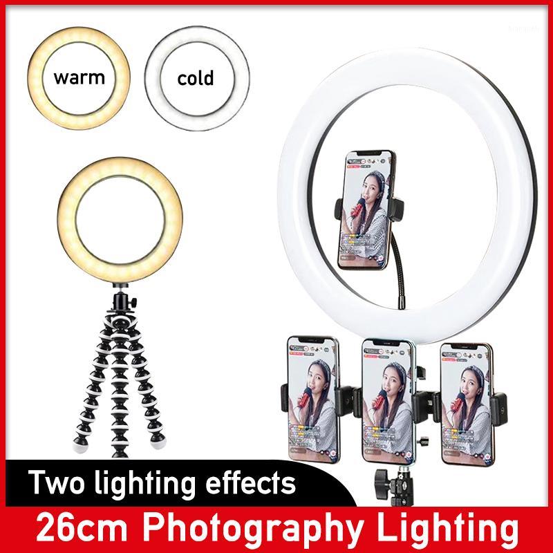 

10inch LED Ring Light 26cm Photographic Lighting Selfie Ring Lighting with Stand for Smartphone Live Youtube Makeup Video Studio1