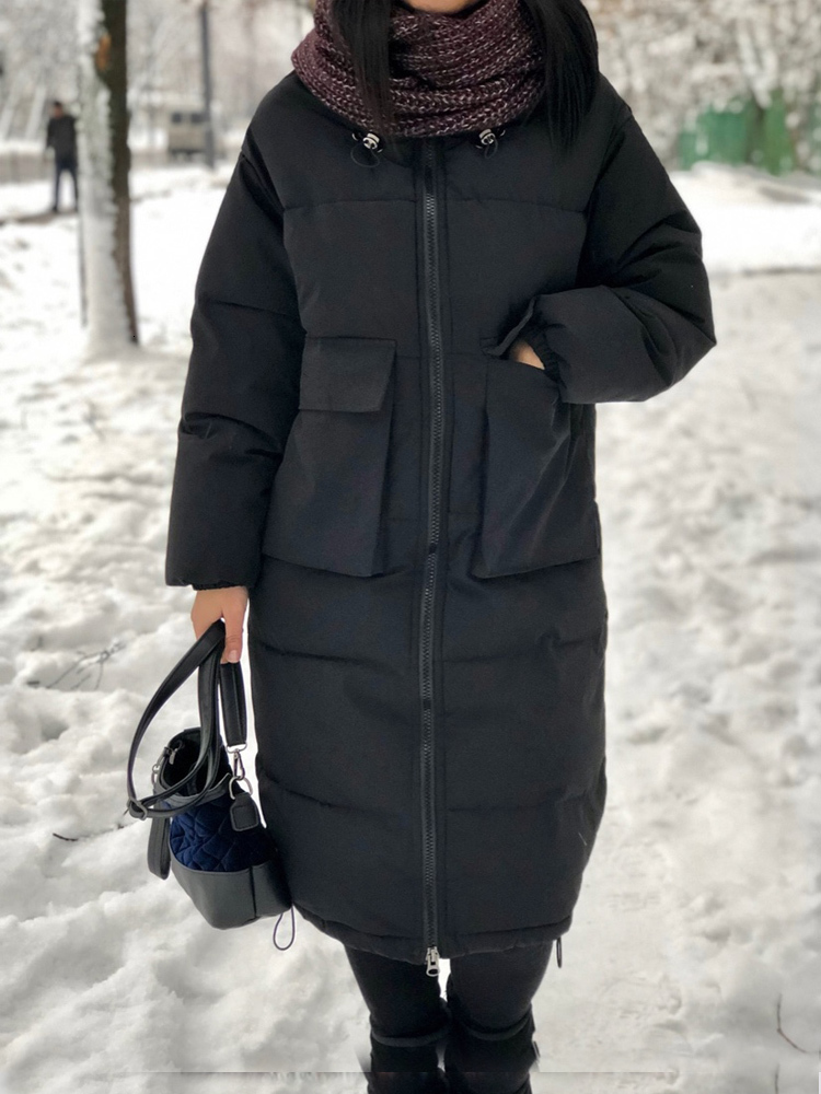 

2021 New Down with Hooded Winter Jacket Women Parka Big Fur C50g, White