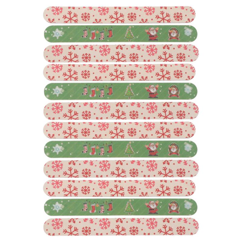 

12Pcs Christmas Nail Files Polisher Manicure Pedicure Tools for Girls