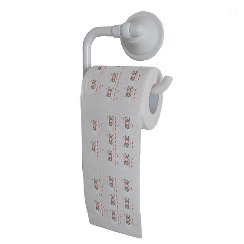 

3 Rolls Christmas Pattern Quarantine Family Santa Claus Print Toilet Paper Roll New 20211