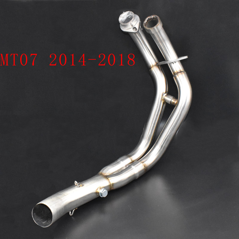 

Full system Motorcycle Exhaust middle pipe for MT-07 FZ-07 Tracer 2014-2020 XSR700 2020-2020 For mt07 FZ07 Retrofit