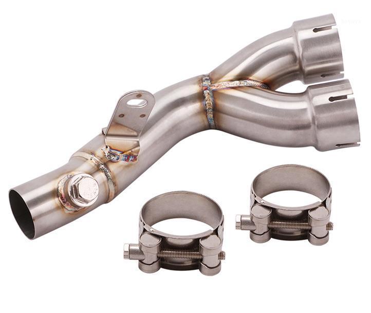 

Mid Pipe for - R6 YZF-R6 Motorcycle Dual-outlet Exhaust Pipe Delete Catalyst Slip On Original Muffler 2006-20201