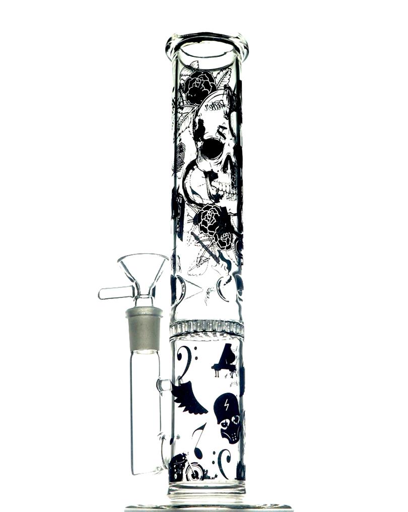 

Small Glass Bongs With Skull Bongs Glass Water Pipes Tall Thick Beaker Bongs Bubbler