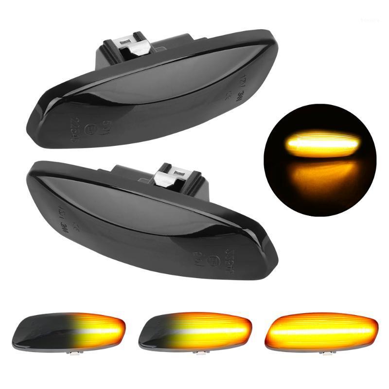 

2Pcs Sequential Blinker Light Turn Signal Light LED Car Dynamic Side Marker For 308 207 3008 5008 C4 C3 C5 DS31, As pic