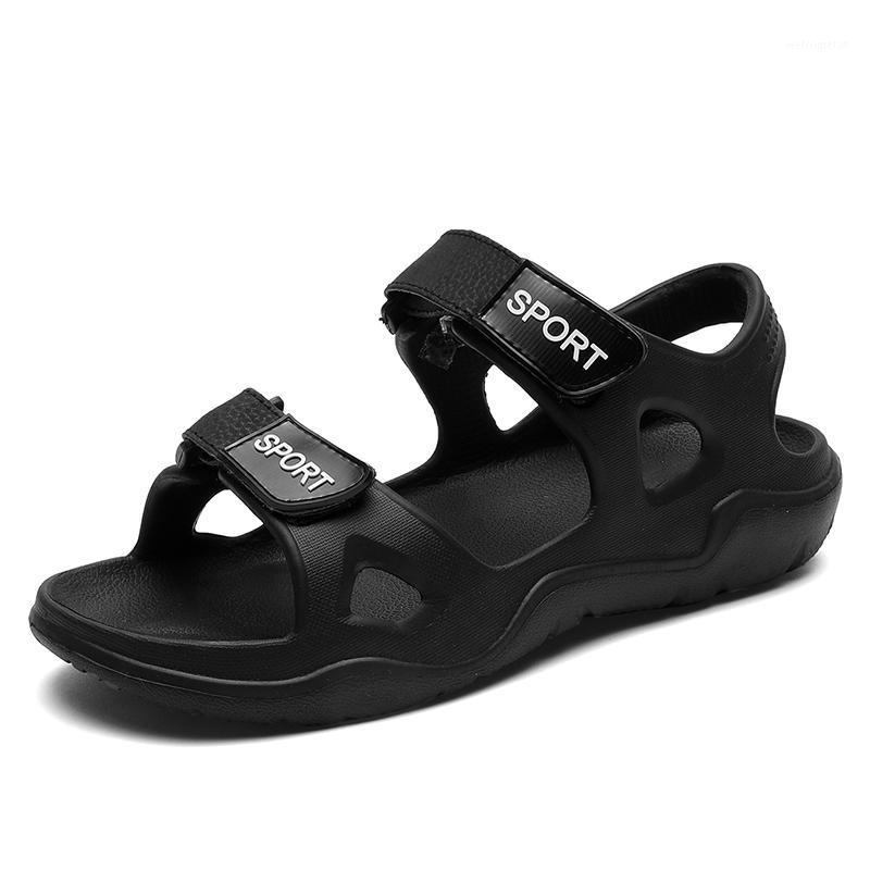 

Summer Men Sandals Gladiators Casual Roman Shoes Outside Cheap Soft Mens Slipper Black Flat Light Sandalias Hombre Sizes 40-45#1