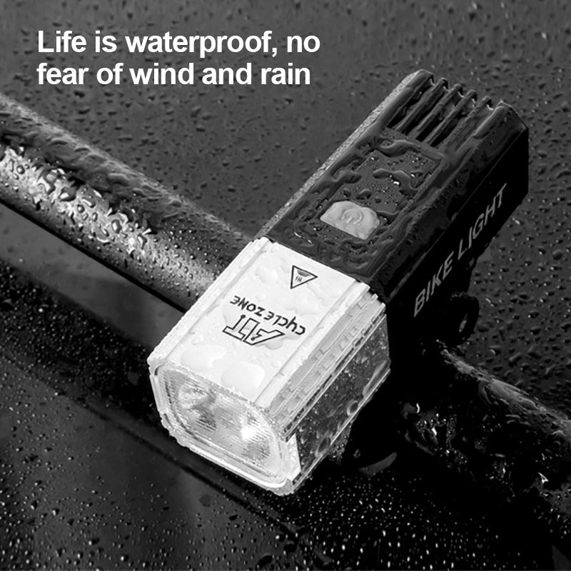 

Bicycle Light USB Chargeable Bike Light Front IPX5 Waterproof MTB Bike Night Riding Safety Warning Lamp Hot Sale QM