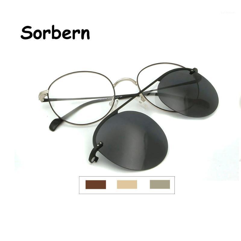 

Vintage Polarized Round Clip On Sunglasses Magnetic Mens Optical Frame With Clips Glasses Frame Woman Glasses Optical Frames1