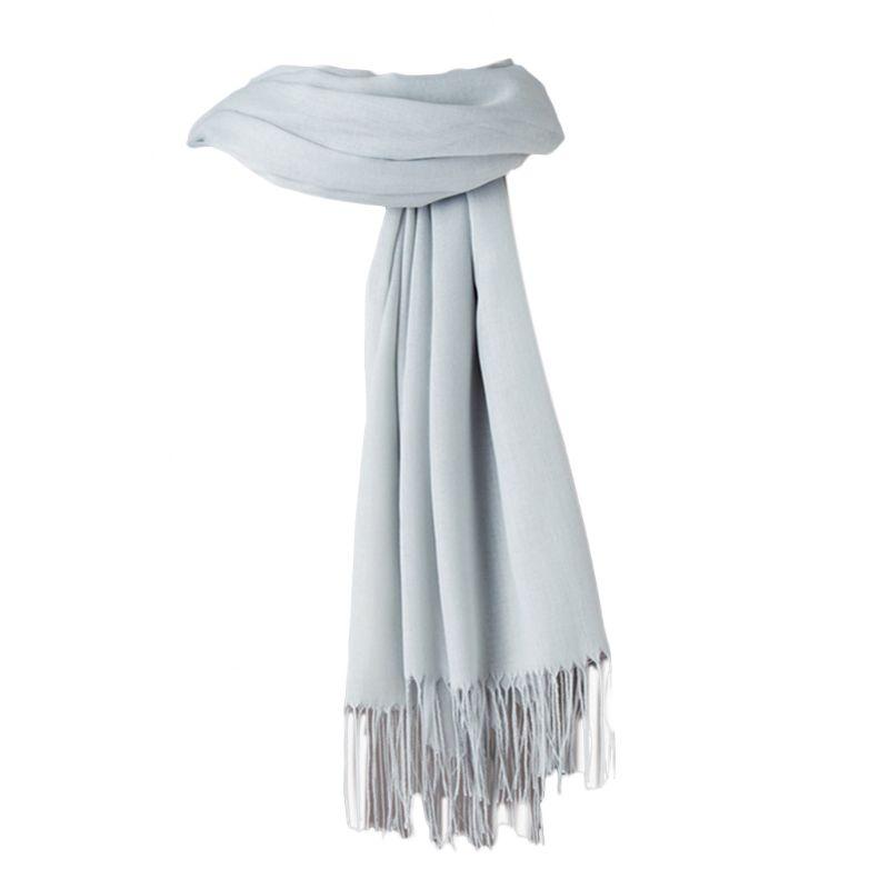 

200x70cm Women Girls Candy Solid Color Scarf with Fringe Tassels Autumn Winter Soft Warm Long Slim Shawl Blanket Wraps