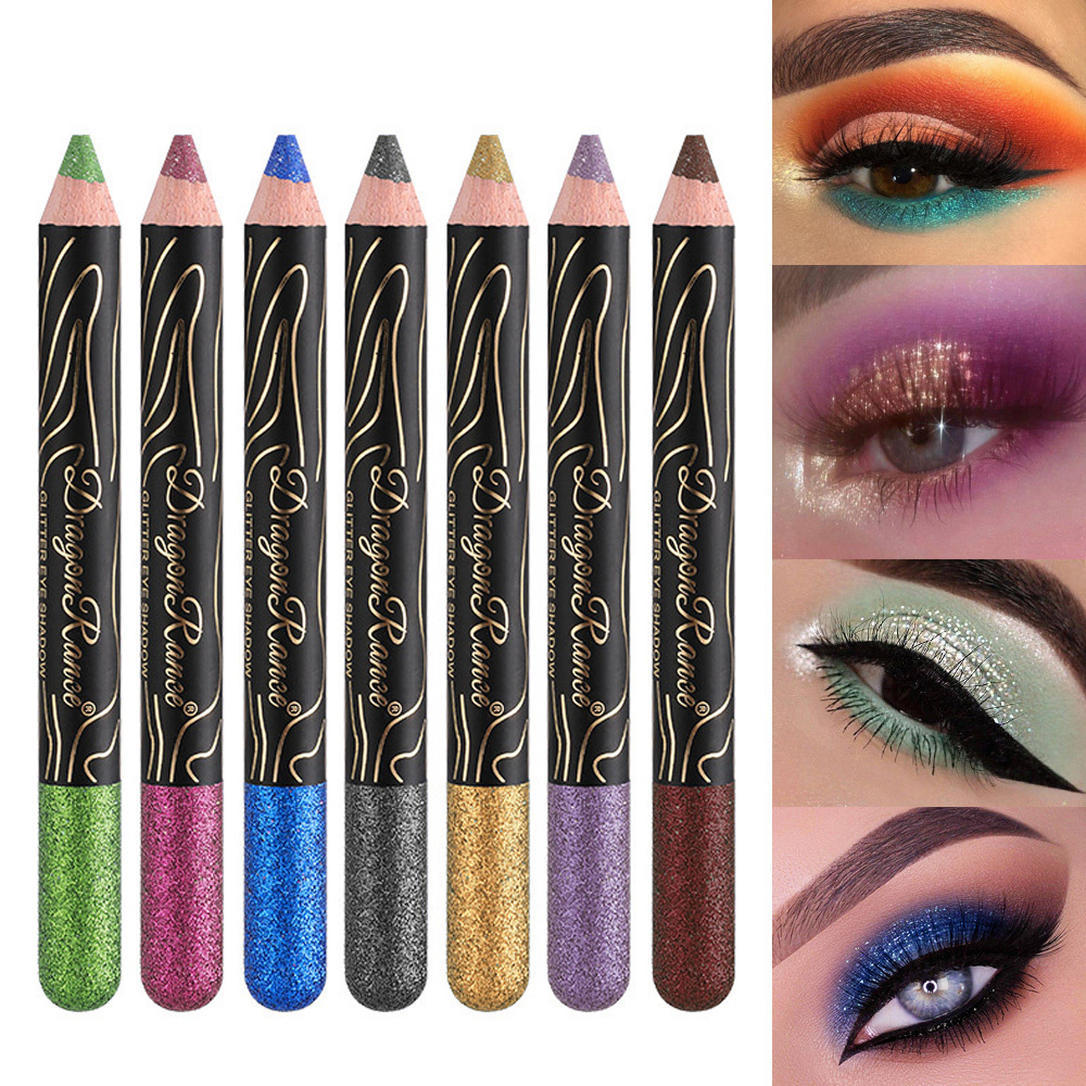 

Glitter Eyeshadow Stick Soft Smooth Cream Eye Shadow Crayon Pencil Waterproof Long Lasting Shiny Colored Pearlescent Highlighter Eye Makeup, 01