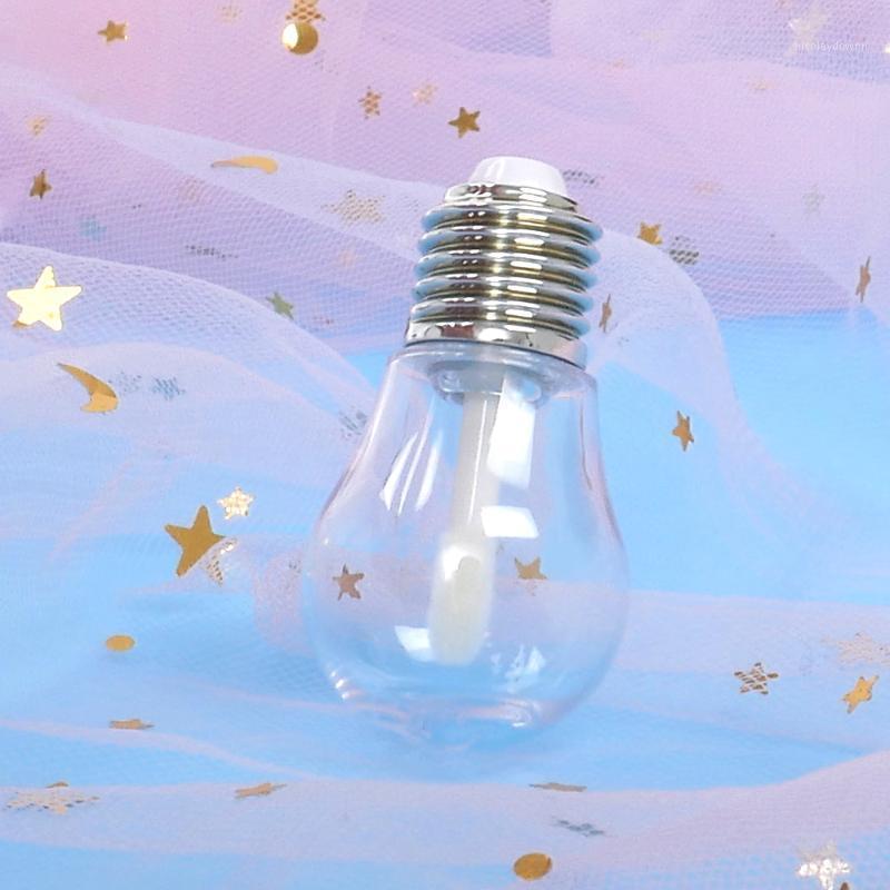 

5 Pcs Cute Light Bulb Shape Empty Lip Gloss Tube Clear Containers Mini Refillable Lip Portable Storage Bottles1