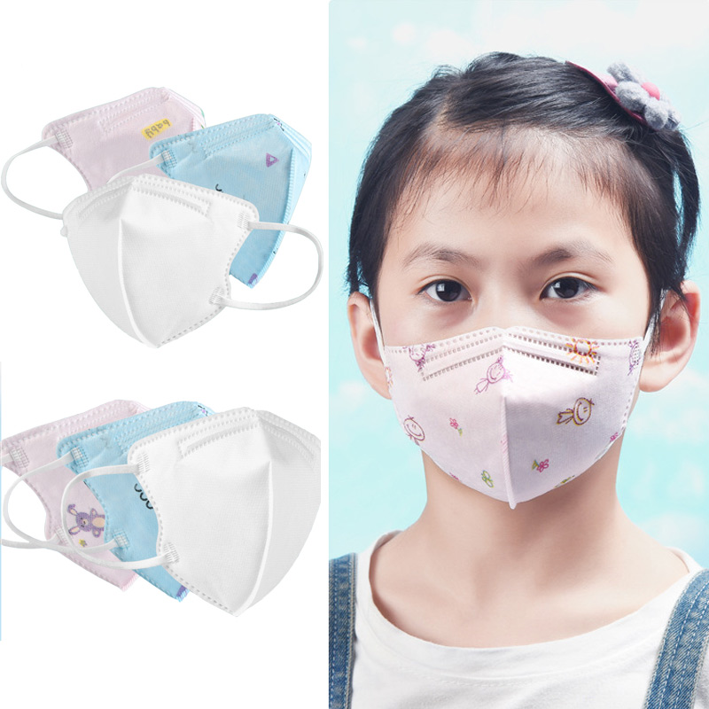 

2021 New kn95 mask children ffp2 face mask for boys girls Factory 95% Filter Activated Carbon Breathing Respirator kn95 5 layer facemask