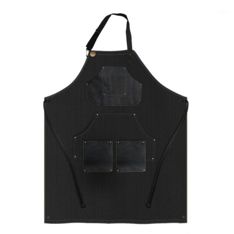 

Canvas Work Apron with Tool Pockets Adjustable Tattoo artists work aprons With Pockets For Men and Women1