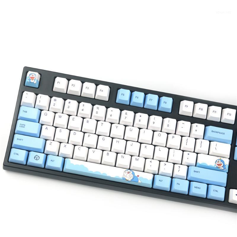 

A Cat Keycaps PBT Sublimation Keycap OEM Profile Standard 108 Personalized Cartoon Mechanical Keyboard Key-Cap1