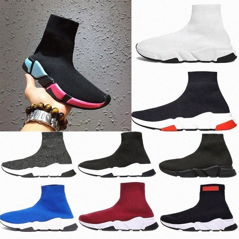 

[with box]2020 Speed Shoes Sneakers Trainer Casual Shoes Men Women Black White Red Luxury Sneaker Sports s, 119