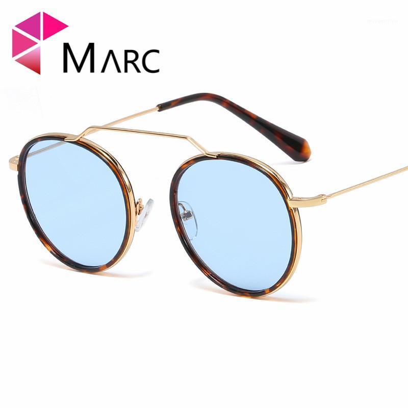 

MARC Brand Round Sunglasses Trendy Women Retro Frame Fashion Vintage Sun Glasses For Woman Designer Goggle Oculos Metal1