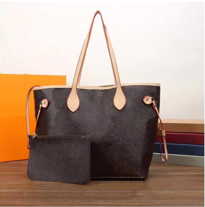 

women casual tote bag handbags high quality Famous Classic bags Ladies Handbag Large Capacity PU leather Shoulder Clutch Bag Wallet 2pcs, Logo