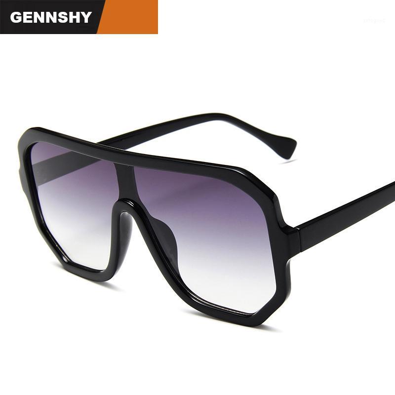 

Sunglasses 2021 Big Frame Men Unique One Piece PC Lenses Brand Design Fashion Oversize White Eyeglasses Women1