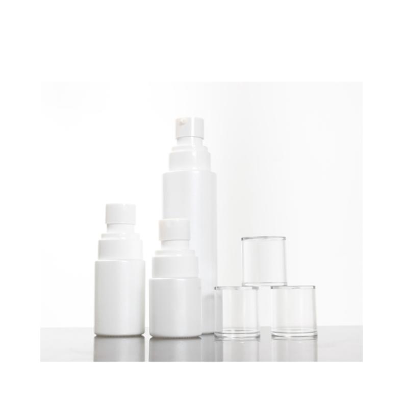

Pearl White Glass Empty Skin Care Container,Lotion 30ml Spray Bottle