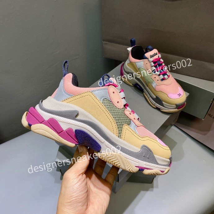 

top Women Trainer Black Walking Sneakers Men Women Black Red Casual Shoes Fashion Paris Sneakers blxc201201, Pink