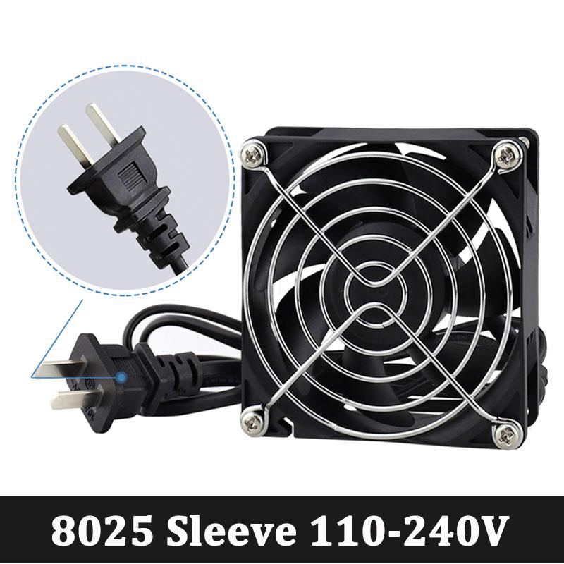 

Gdstime 80mm EC Brushless Cooling Fan AC 110V 120V 220V 240V Axial Fan With Screw/Grill 80mmx25mm For Computer Case Cooler