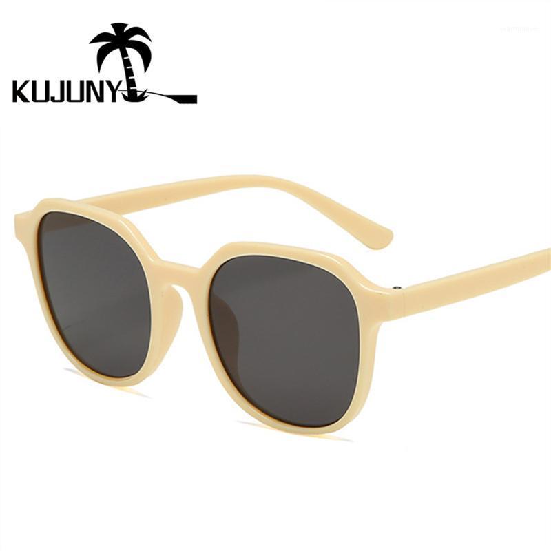 

KUJYNY Round Women Sunglasses Sun Glasses For Men Anti-UV PC Frame Eyewears Candy-colored Outdoor Eyeglasses Gafas1