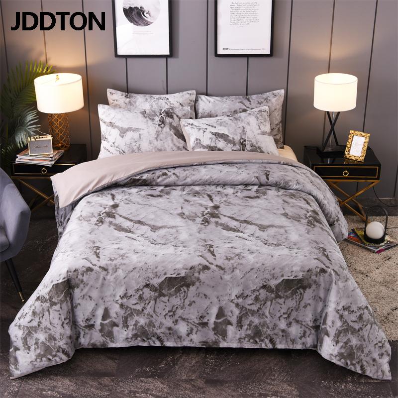 

JDDTON New Arrival Classical Brief Bed Linings Marble Pattern Bedding Set 3/Pcs Suit Quilt Cover Pillowcase Cover Bed BE116, Black