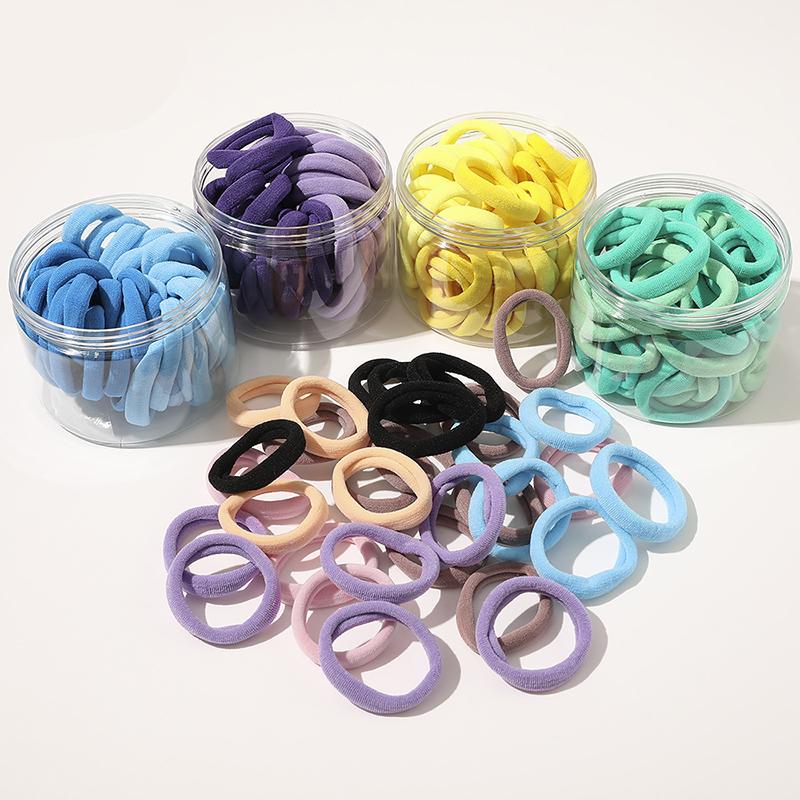 

30pcs/Set Girls Colorful Nylon Small Elastic Hair Bands Children Ponytail Holder Rubber Bands Headband Kids Hair Accessories