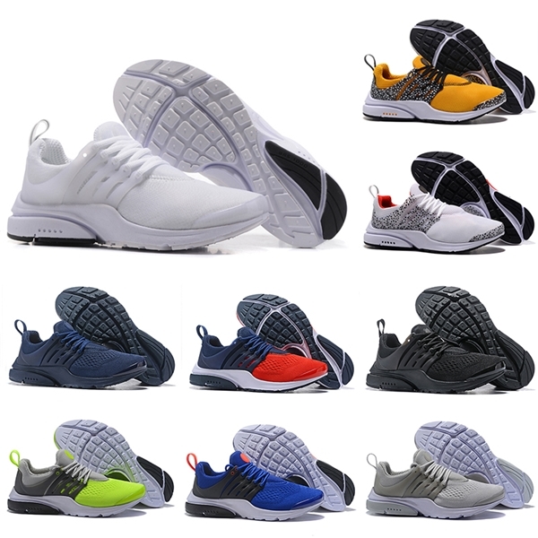 

2019 Safari Pack PRESTO 5 BR QS Breathe Black White Yellow Red Men Women Running Shoes Mens Racer Blue Walking designer Sports Sneakers, Triple black