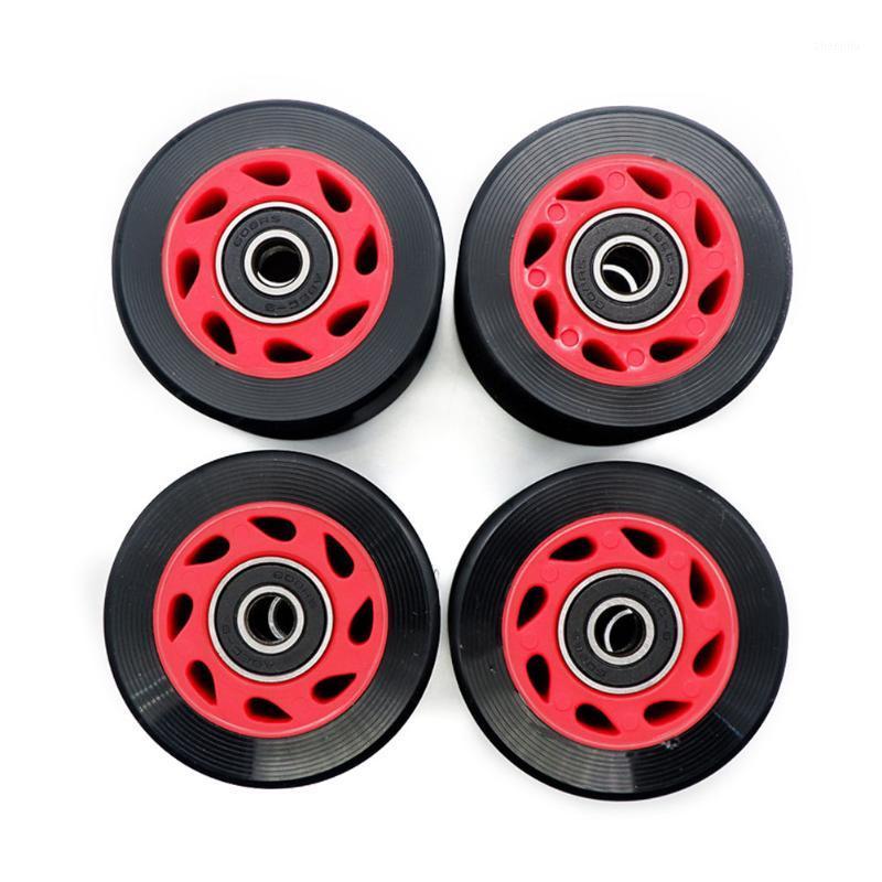 

8pcs Wrench PU Double Row Wear Resistant 82A Replacement Parts Outdoor Indoor Roller Skate Wheels With Bearing For Adults Kids1, Black