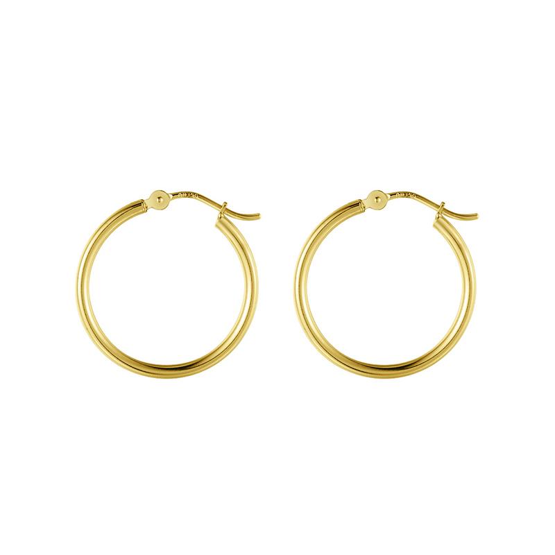 

Sinya Au750 Gold 18k Hook Earring High Quality DIY Jewelry Accessories 15mm 20mm 25mm 30mm Optional