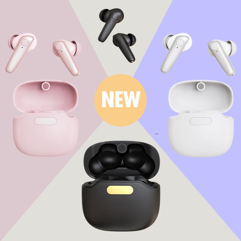 

McGeSin New True Wireless Bluetooth Earbuds V5.0 Sport Earphones Gaming Headsets Mini Music Earpiece HD Call with Charging Box, White