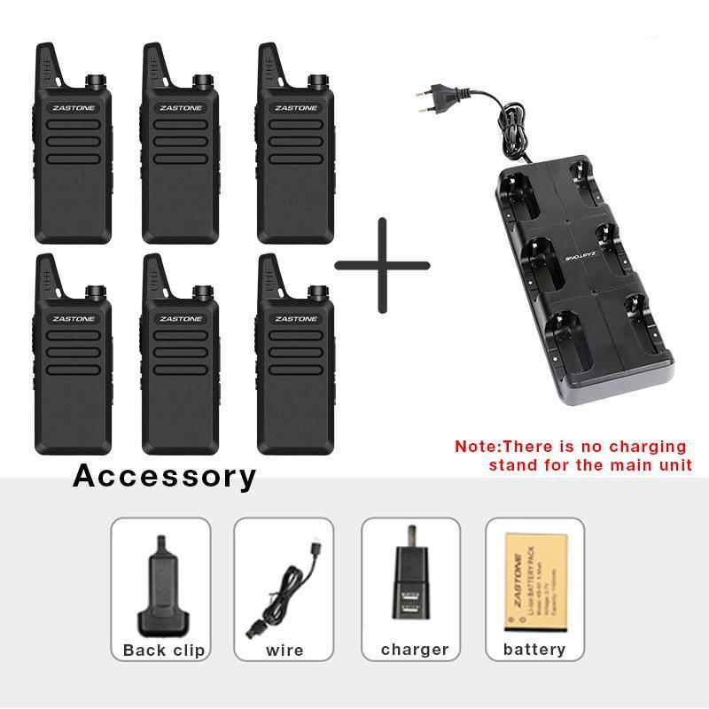 

6 PCS Zastone X6 walkie talkie UHF 400-470MHZ mini radio portable handheld transceiver toy walkie talkie1