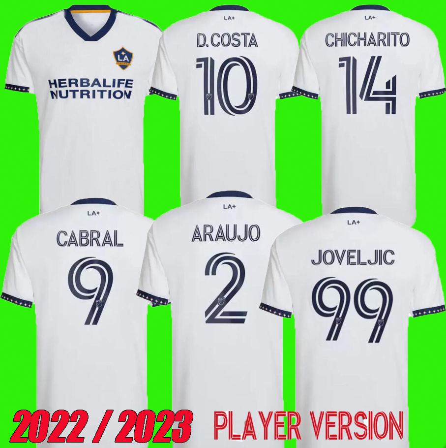 

MLS 2022 2023 Los Angeles LA Galaxy Soccer JerseyS CHICHARITO D.Costa Joveljic Efraín Álvarez Marky Cabral 22 23 KLJESTAN HOME FOOTBALL SHIRTS fans+ player