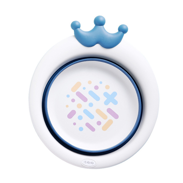 

Baby Travel Folding Wash Basin Bucket Container Fruit Basin Collapsible Silicone Washtub Baby Washbasin Bathroom Accessories