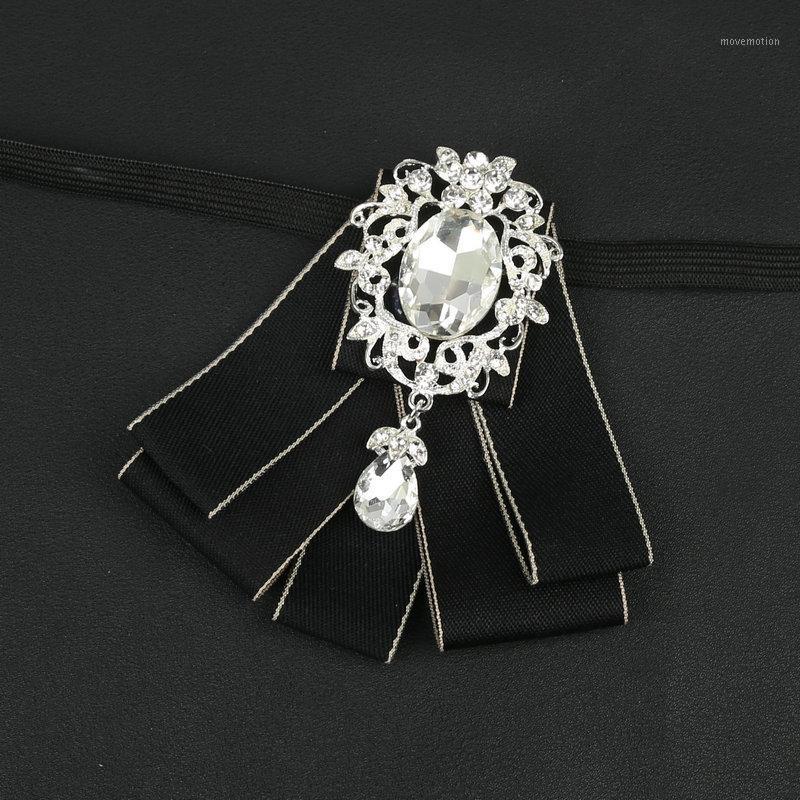 

British Korean Bow Tie Wedding Groom Groomsmen Wedding Banquet Red Men's Women Formal Dress Handmade Rhinestone Bowtie1