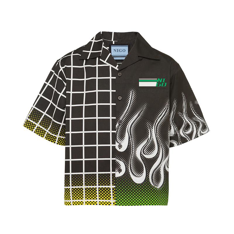 

Men's Jackets Match Heavy Cotton Shirt #nigo5575, Black;brown