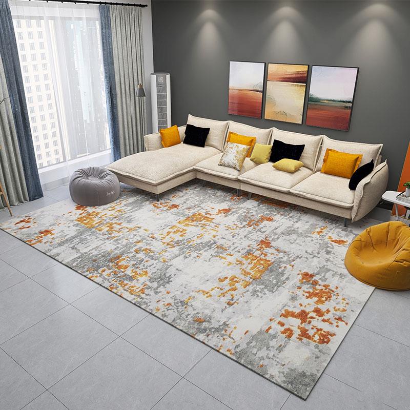

Abstract Carpet Nordic Shaggy Livingroom Carpet Modern Fluffy Large Bedroom Rug Sofa Coffee Table Bedside Non-slip Floor Mat