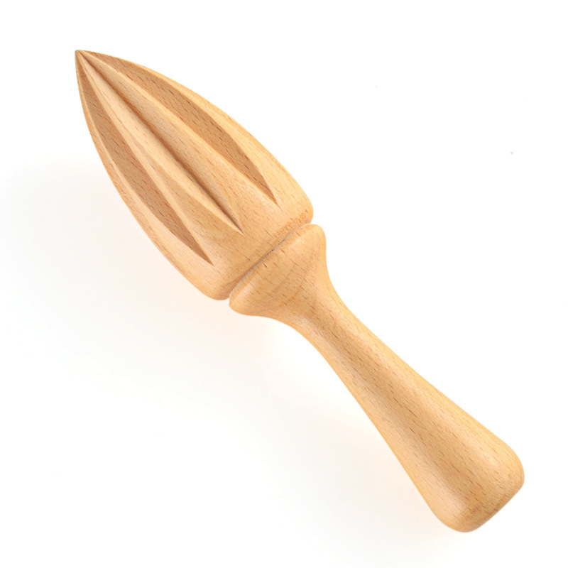 Wooden Lemon Squeezer - Manual Fruit and Vegetable Juicer, Orange Citrus Reamer for Kitchen