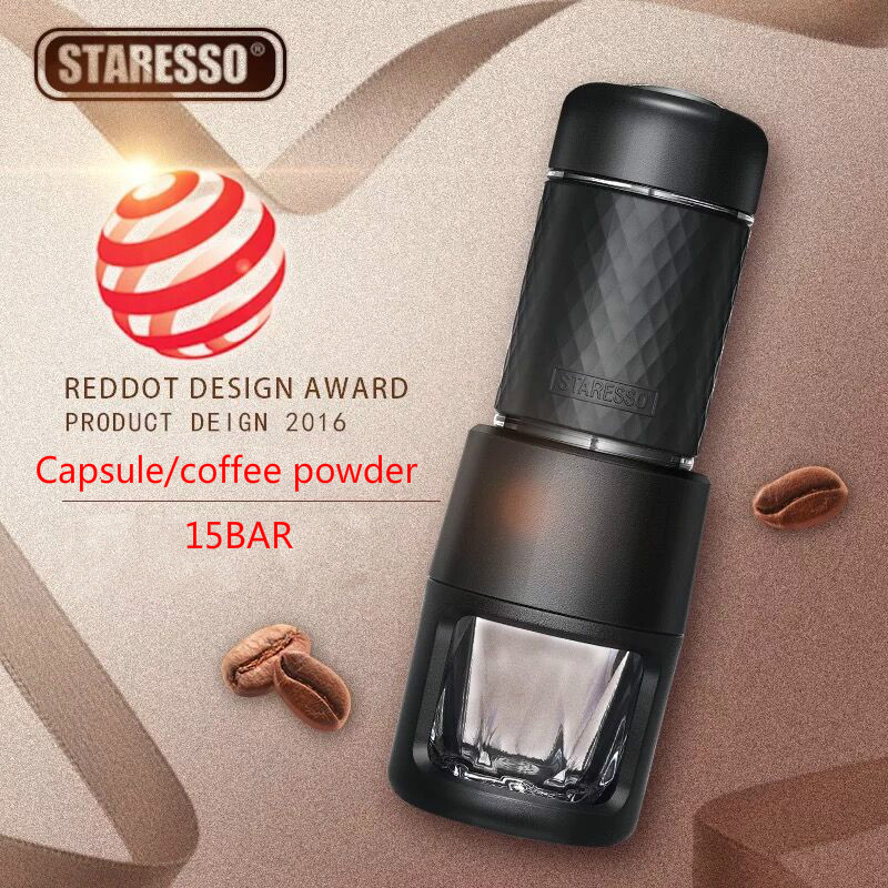 

STARESSO Second generation 15BAR Italian Concentrate Coffee machine Manual /coffee Portable outdoor coffee pot