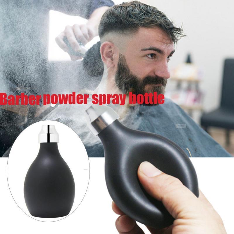 

hair salon spray bottle Press Salon Silicone Bath Refillable barber haircut talcum styling tools accessories1
